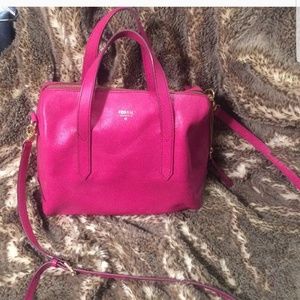 PINK FOSSIL SYDNEY SATCHEL